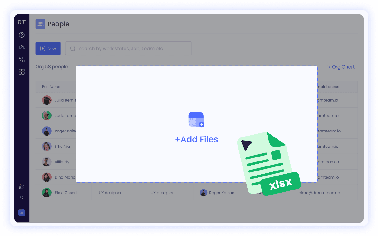 import data with one click