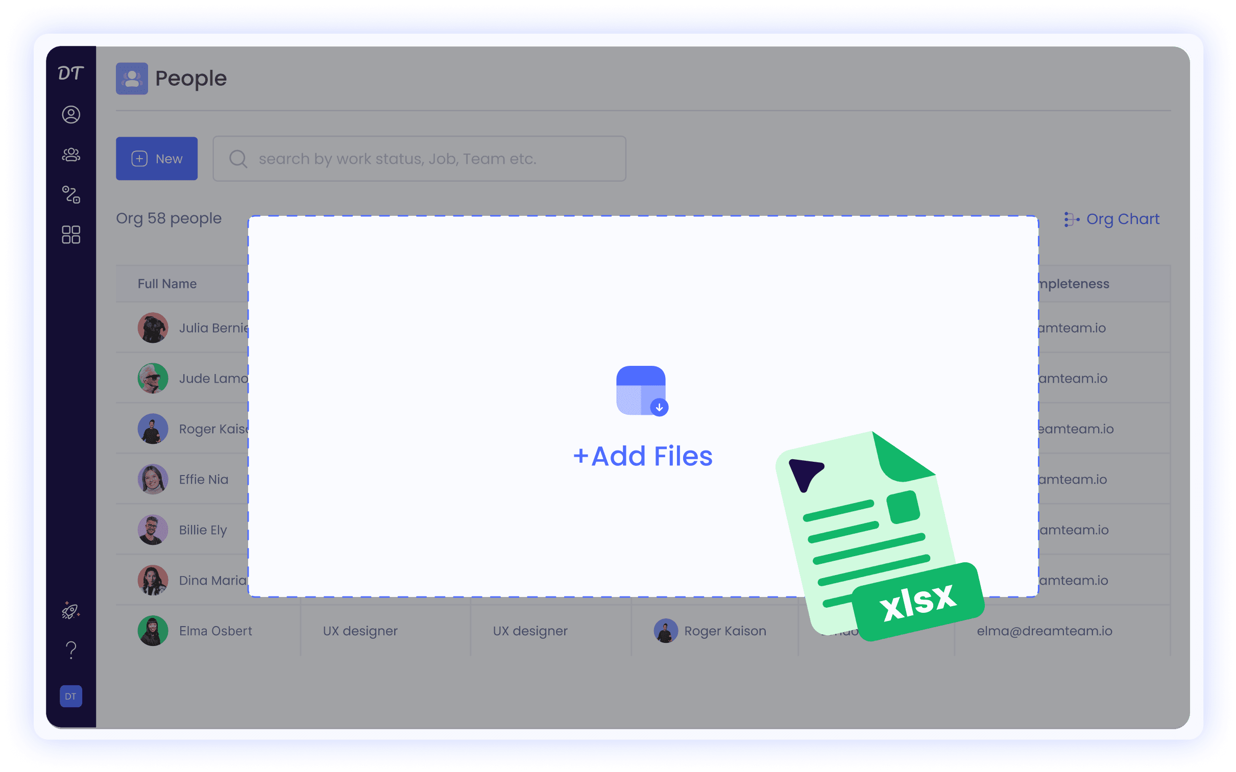 import data with one click